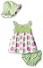 Gerber Baby Three-Piece Sundress, Diaper Cover and Hat Set, Dots, 0-3 Months