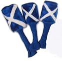 Patriot Golf Club Headcovers in Scottish Flag design.