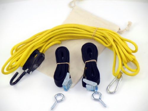 Ropeinabag 1/4" Rope Ratchet Clothesline Makes for a Very Tight Line.