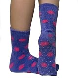 Red Carpet Studios Spa Socks, Purple and Magenta Polka Dot