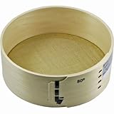 国産桧丸フルイ 真中 80目 21cm 0.38mm目