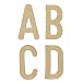 Uppercase script style letter templates set of 26