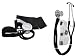 Blutdruckmessgerät Blutdruck Messgerät Sphygmomanometer + Rappaport Stethoskop Farbe: schwarz