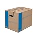 Fellowes Small SmoothMove Moving Box, 10 Pack, 12 x 12 x 16 Inches