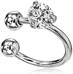 CIShop Crystal Diamond Earcuff Earrings Punk Style Ear Wrap Cuff Non-pierced Ear