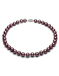 PremiumPearl 10-11mm Cranberry Freshwater Pearl Necklace AAA Quality
