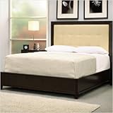ReviewsMureno Bed with Upholstered Headboard in Espresso Size: Queen Mureno Bed with Upholstered Headboard in Espresso Size: Queen
