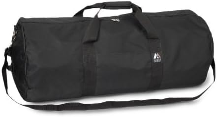 30" Duffel Bag Blk Round Travel Camping Sports Gear Bag by Everest Trading