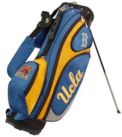 UCLA BRUINS OFFICIAL TEAM LOGO GRIDIRON STAND GOLF BAG