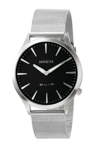 Invicta Slim Collection 5309 Quartz Sapphire Coated Mineral Dial Stainless Steel Plating Stainless Steel Band Men Watch