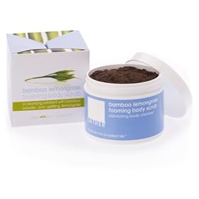 LATHER Bamboo Lemongrass Foaming Body Scrub, 8-Ounce Jar