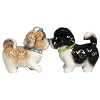 Westland Giftware Mwah Magnetic Shih Tzus Salt and Pepper Shaker Set, 3-Inch