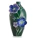 Blue Flax Flower Porcelain Vase