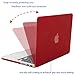 Mosiso Plastic Hard Case Cover Only for MacBook Pro Retina 15 Inch, Deep Red