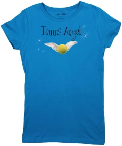 Miolu Youth Girls - Tennis Angel - T-Shirt, Large, Turquoise
