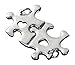 Autism Awareness Puzzle Piece Charms Silver Tone Asperger Syndrome (10 Hearts & Pieces)