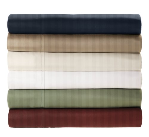 MALOUF FINE LINENS 300TC Cotton Blend Deep Pocket Sheets 4-Piece Bed Sheet Set