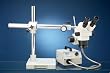 Luxo 18711 System 250-RLI Stereo Zoom Binocular with BoomStand and Fiber Optic Ring Light
