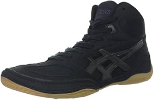 ASICS Men's Matflex 4 Wrestling Shoe,Black/Onyx,6.5 M US