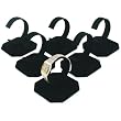 6 Black Velvet Watch Jewelry Bracelet Display Stands