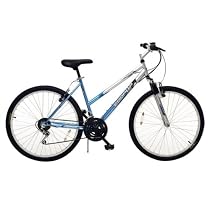 Emmelle Active 18 Speed Silver/Aqua 18" Frame Ladies Bike