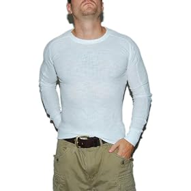 Polo Ralph Lauren RRL Mens Thermal Shirt White Custom Small