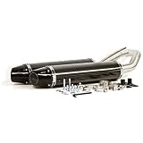 HMF Ducati 1198 (08-10) Dual Slip On BLACK Carbon Fiber BLACK ELLIPTICAL Exhaust... by HMF