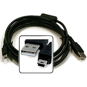 Premium, Universal 6ft BlackBerry Compatible USB Data Sync /Digital Camera Interface Cable with Ferrite Core
