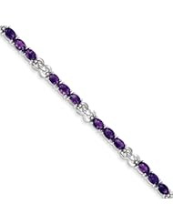 Sterling Silver Amethyst Bracelet