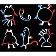 Bama Bandz Tie-Dye MONSTERS Glow in th Dark Rubber Band (24 ct)