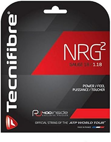 Technifibre Nrg2 18g Black Tennis String - 2 packs