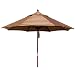 Sunbrella Wood Market Umbrella D - Redwood - 9'