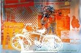 Bicycle National Gallery by Robert Rauschenberg. Art Print Poster 39 inches width by 26.5 inches height. Highest Quality Art Poster Print