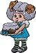Strawberry Shortcake Cartoon Iron on Patch - Angel Cake Applique