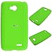 LG Ultimate 2 , Optimus L70 Case - Soft Rubber Silicone Skin Cover (Green)+ICE-CLEAR(TM) Screen Protector Shield(Ultra Clear)+Touch Screen Stylus