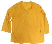 BellaDonnaModen Long Tunika Kleid Perlenstickerei