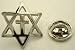 Messianic Star of David Jews for Jesus Christians for Isreal Cross Lapel Pin
