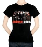 Women's: Criminal Minds - The Brain Trust T-Shirt, M - Black\ Ringer