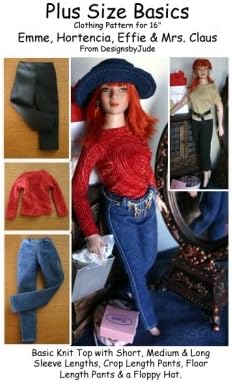 Plus Size Basics Printed Sewing Pattern for 16" Emme Doll