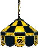NCAA Iowa Hawkeyes 14 Tiffany Style Executive Hanging Lamp