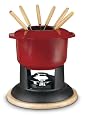 Cuisinart Classic Entertaining Collection 12-Piece Cast Iron Fondue Set-Red