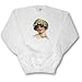 Sandy Mertens Vintage Women - Victorian Lady With Bead and Lace Bonnet - Sweatshirts