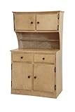 Amish-Made, Handcrafted Children's Wooden Hutch (Harvest Finish)