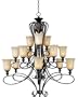 Maxim Lighting 21307WSOI 15 Light Infinity Chandelier, Oil Rubbed