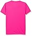 adidas Big Girls 2-Tone Vneck Climate Tee, Shock Pink, Medium