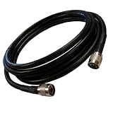 Cellphone-Mate CM400 Black 10 Ft Ultra-Low-Loss LMR400 Coaxial Coax Cable CM001-10