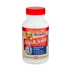 Nutri-Vet Veterinarian Strength Hip & Joint Maximum Chewable Tablets for Dogs, 90 Count