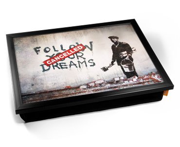 Banksy Dreams Cancelled Cushion