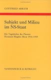 Produkt-Bild: Subjekt und Milieu im NS- Staat (Orbis Biblicus Et Orientalis)