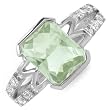 Fpj Attractive Brand New Ring With 2.55Ctw Precious Stones - Genuine Diamonds And Amethyst Beautifully Crafted In White Gold Size 7